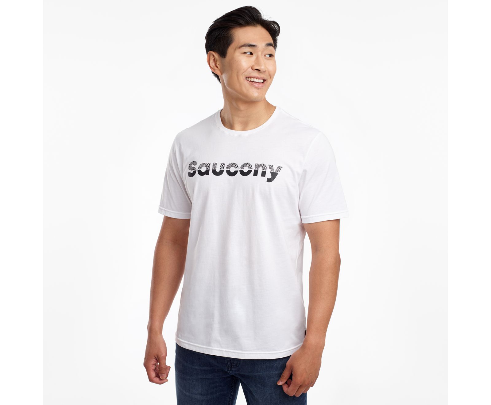 Saucony Rested Korta Sleeve Skjorta Herr Vita | Sverige 739HAP